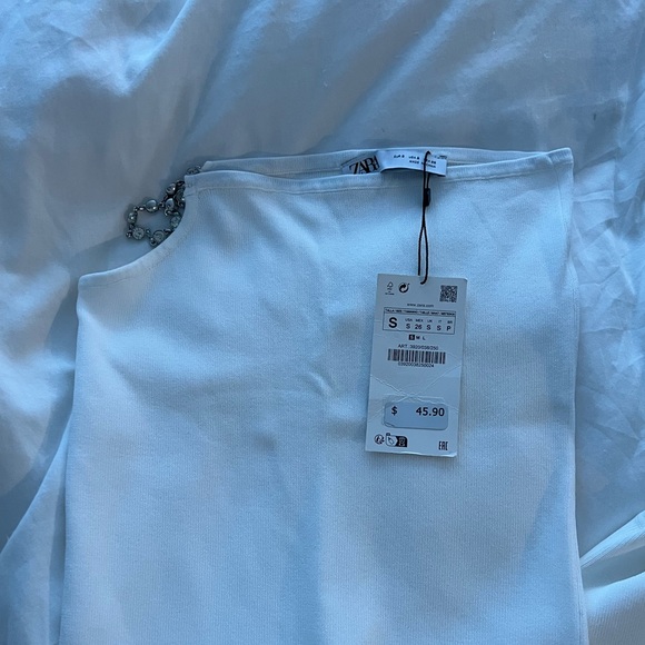 NWT Zara 2 Piece White Set - Picture 3 of 3